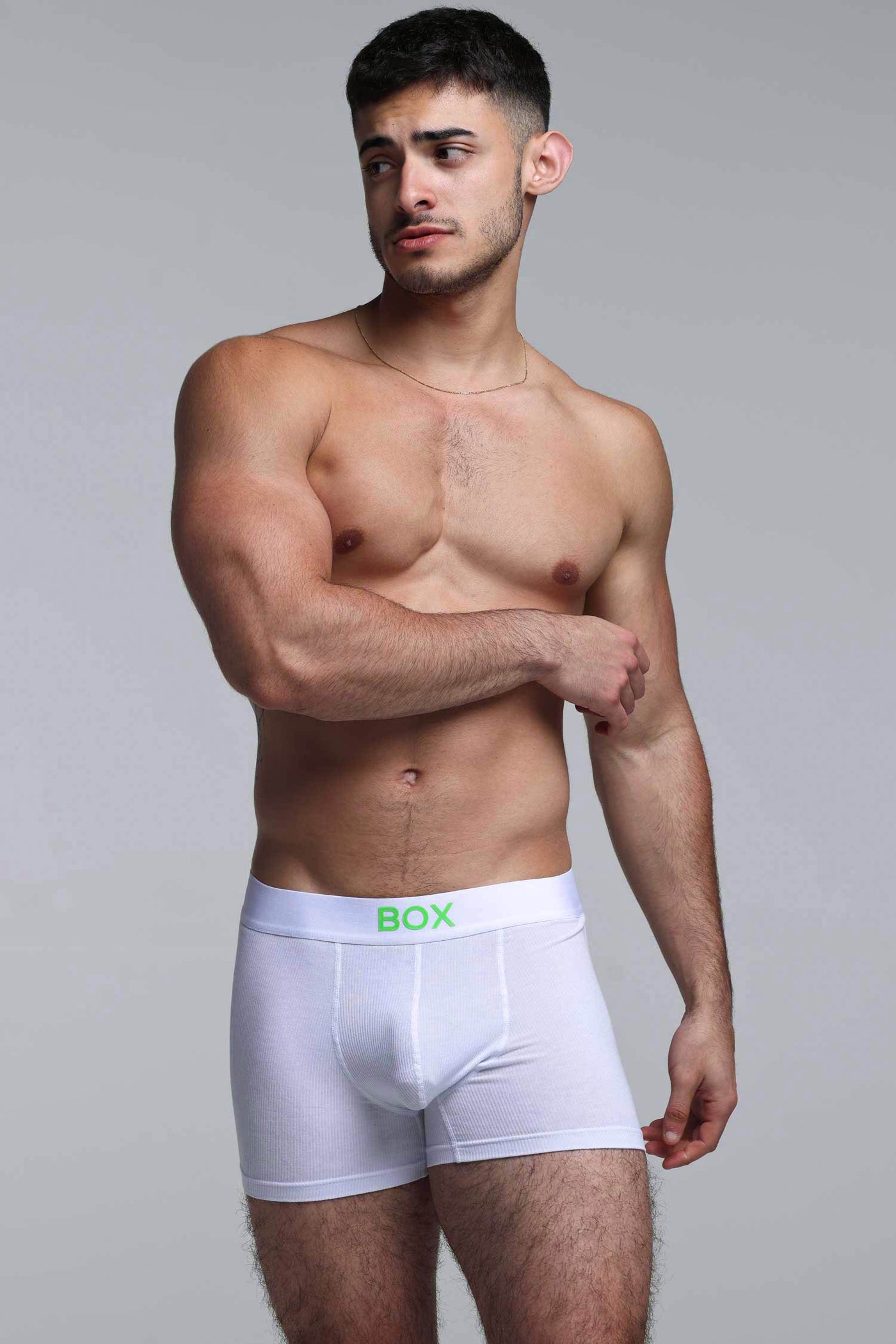Color Pop Boxers - White & Green