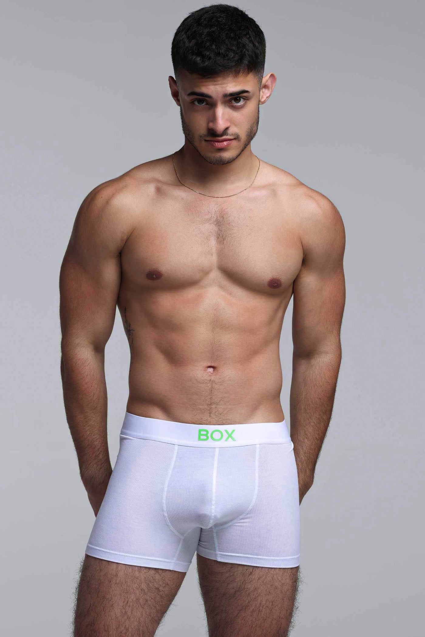 Color Pop Boxers - White & Green