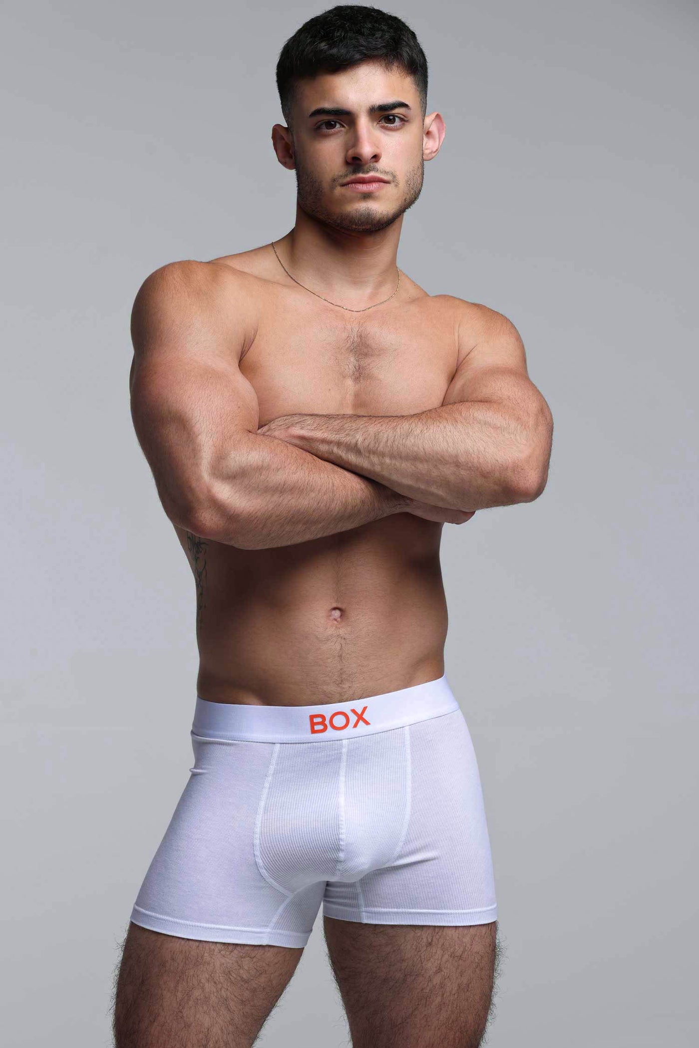 Color Pop Boxers - White & Orange