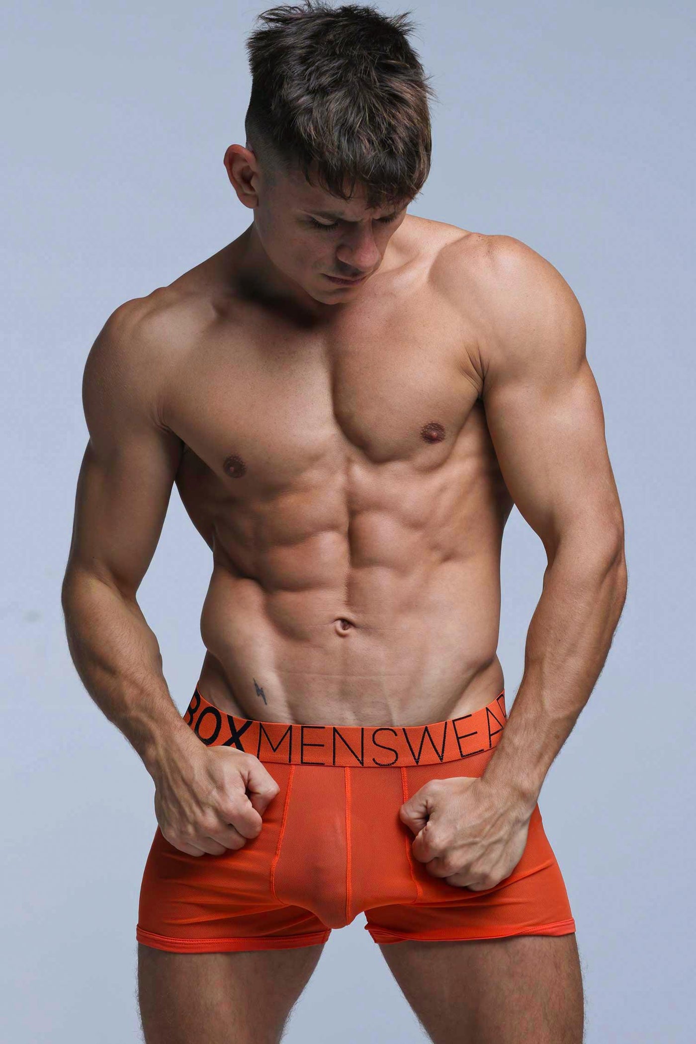 All Over Mesh Boxers - Orangeade