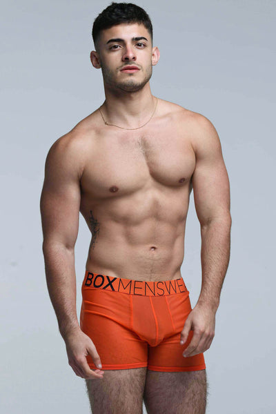 All Over Mesh Boxers - Orangeade