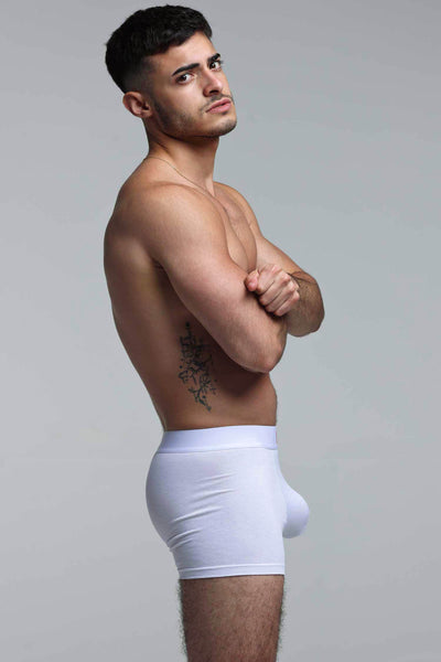 Color Pop Boxers - White & Orange