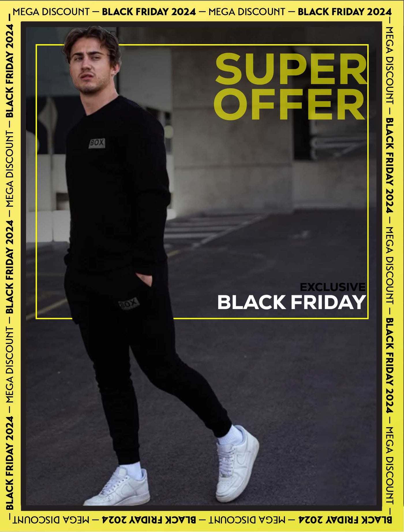 Slim Fit Fleece Jogging Bottoms - Black