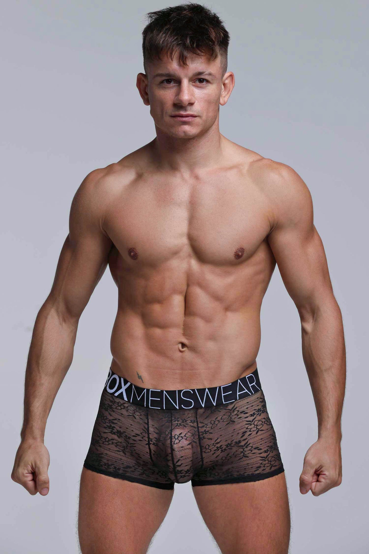 All Over Lace Boxers - After Dark