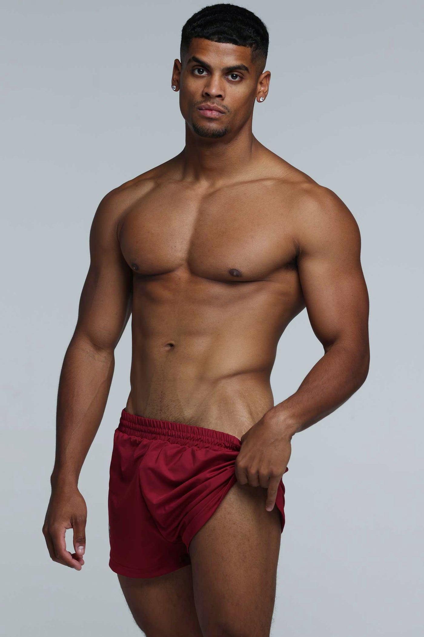 Compound Jock Shorts - Maroon