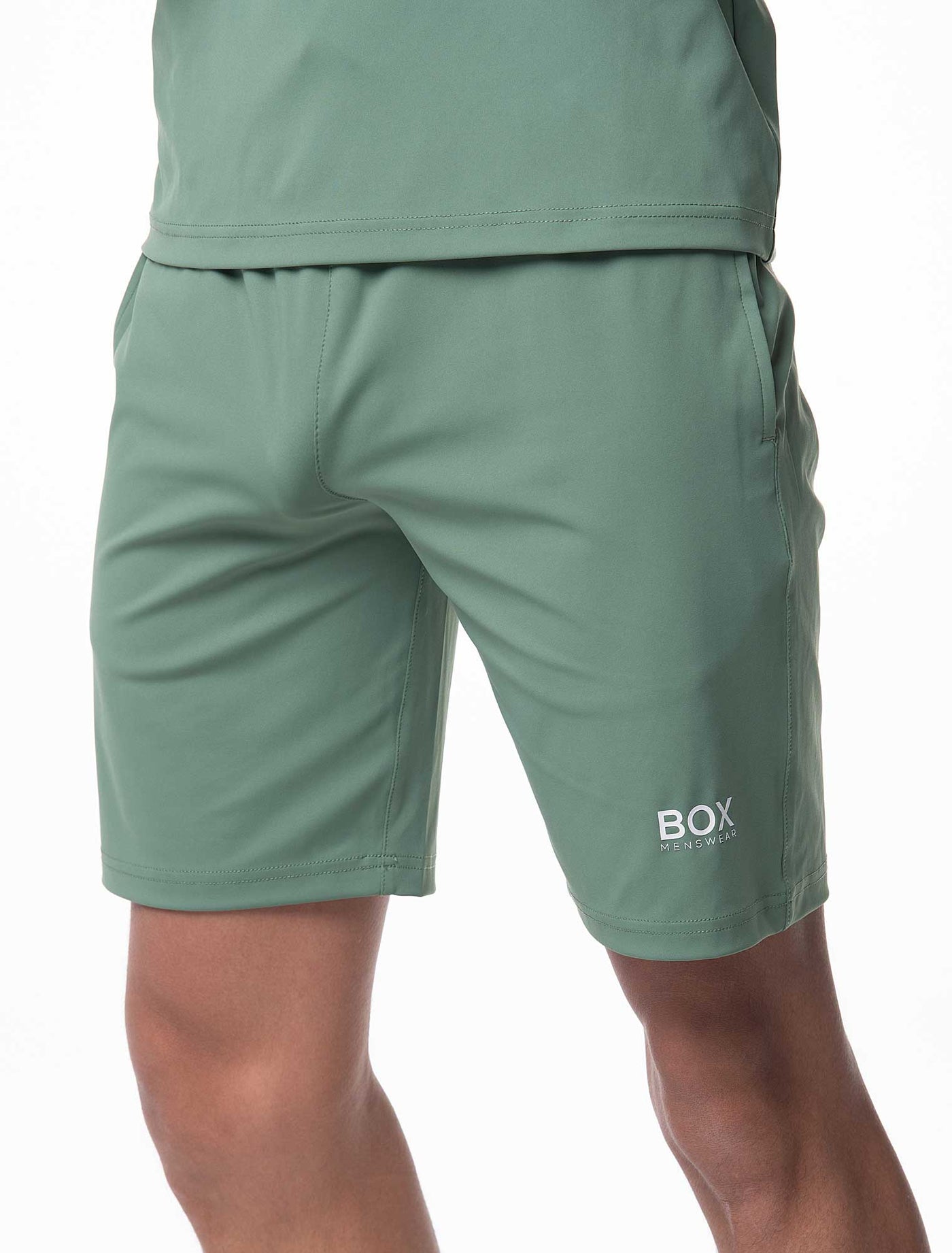 Active Panelled Sports Shorts - Green