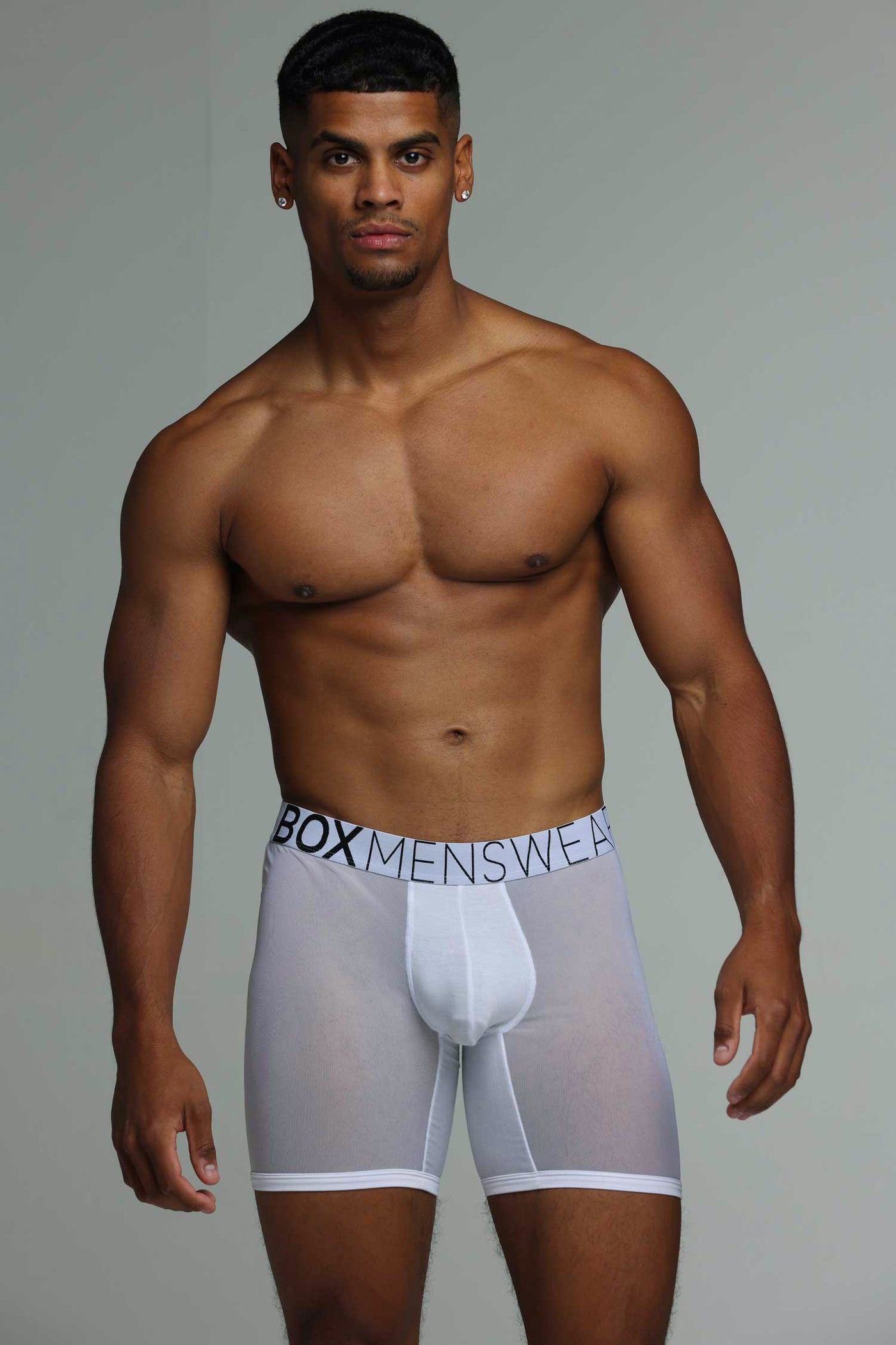 King Fit Mesh Panel - Transparent Crotch: White