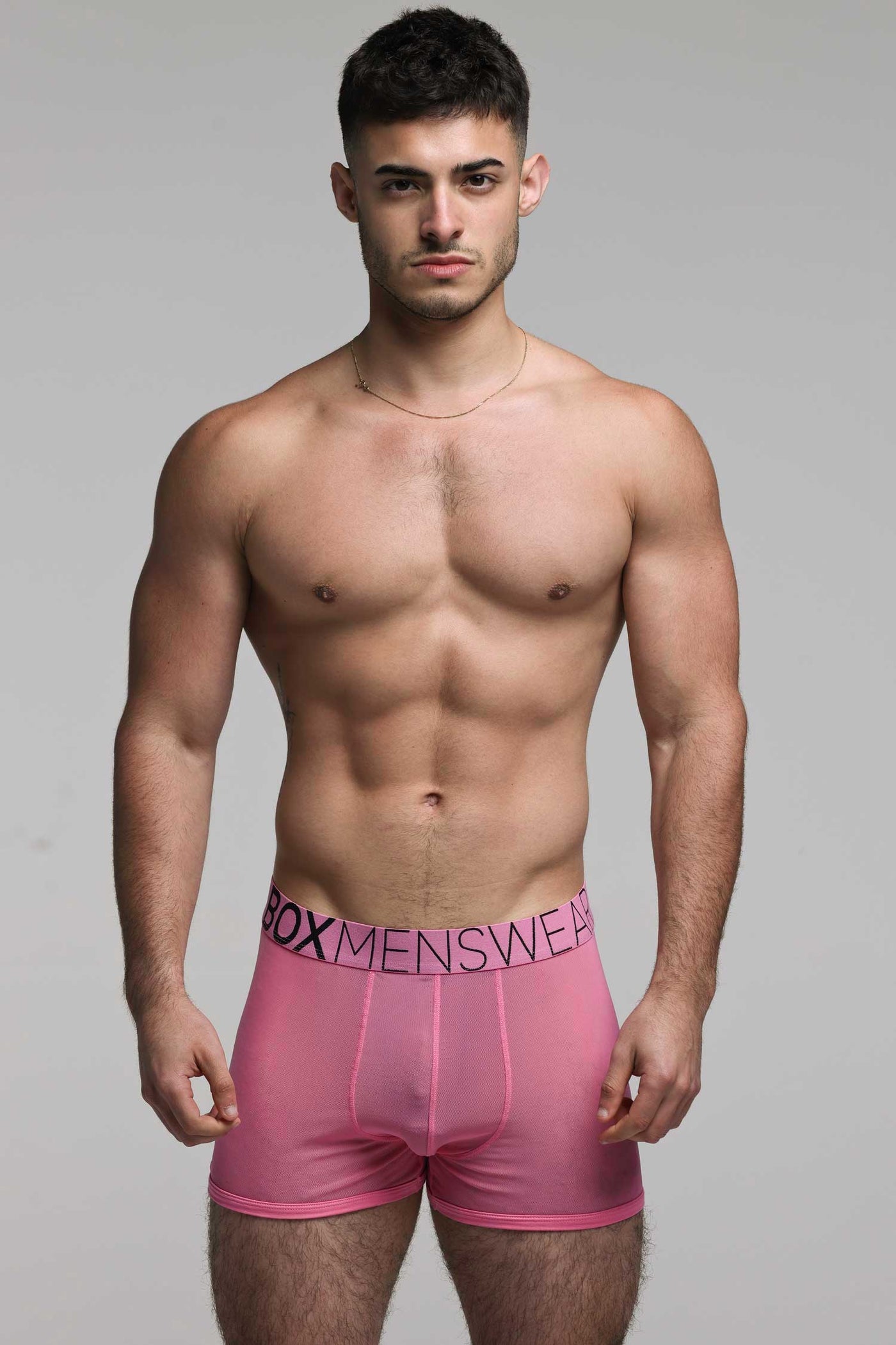 All Over Mesh Boxers - Boyfriend Pink