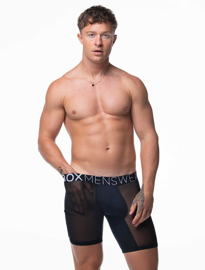 King Fit Mesh Panel - Transparent Crotch: Black