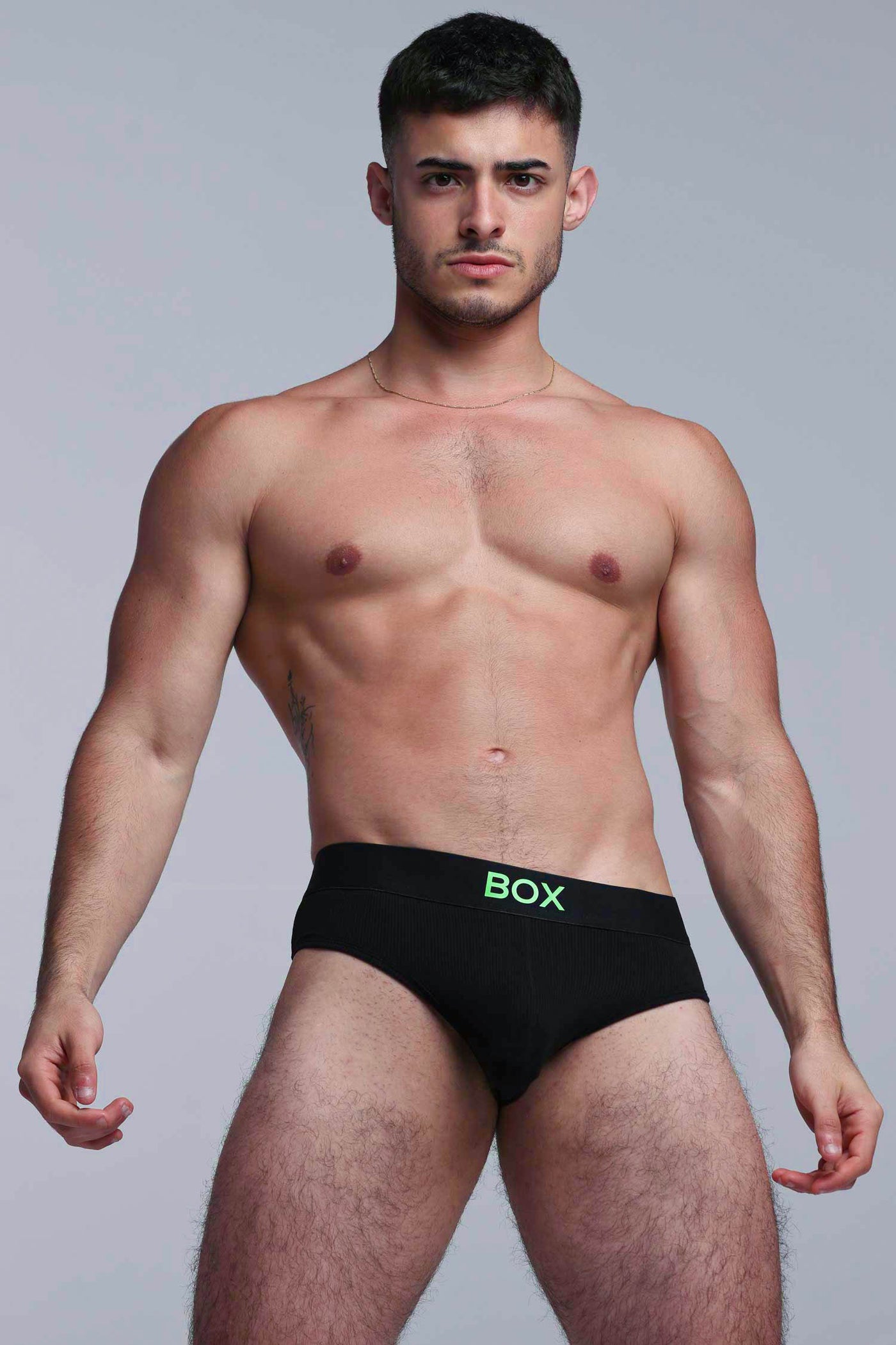 Color Pop Briefs - Black & Green