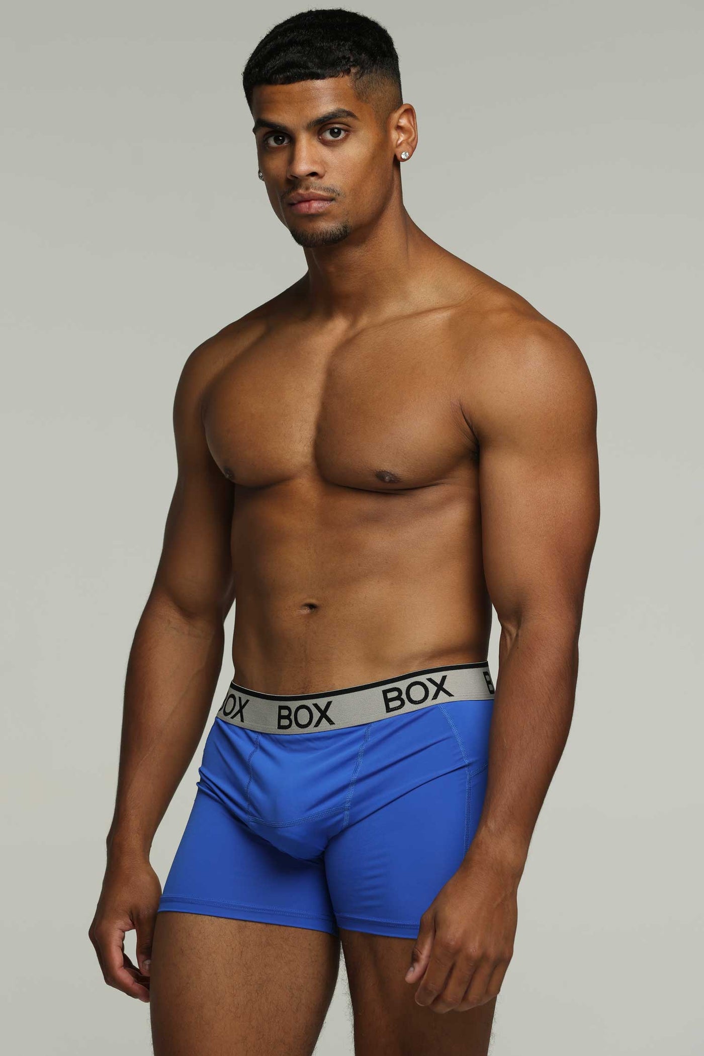 Mens Sports Boxers - Turbo Blue