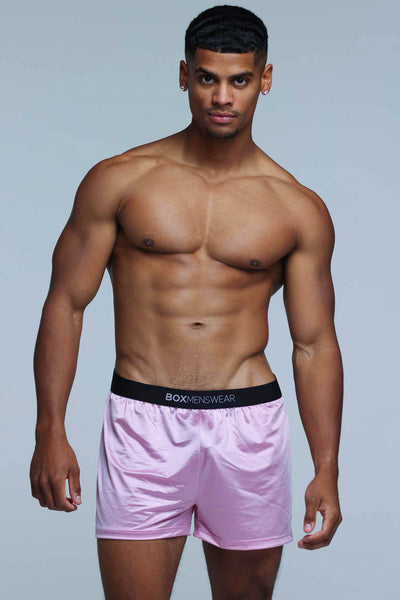 Satin Boxers - Pink Tease