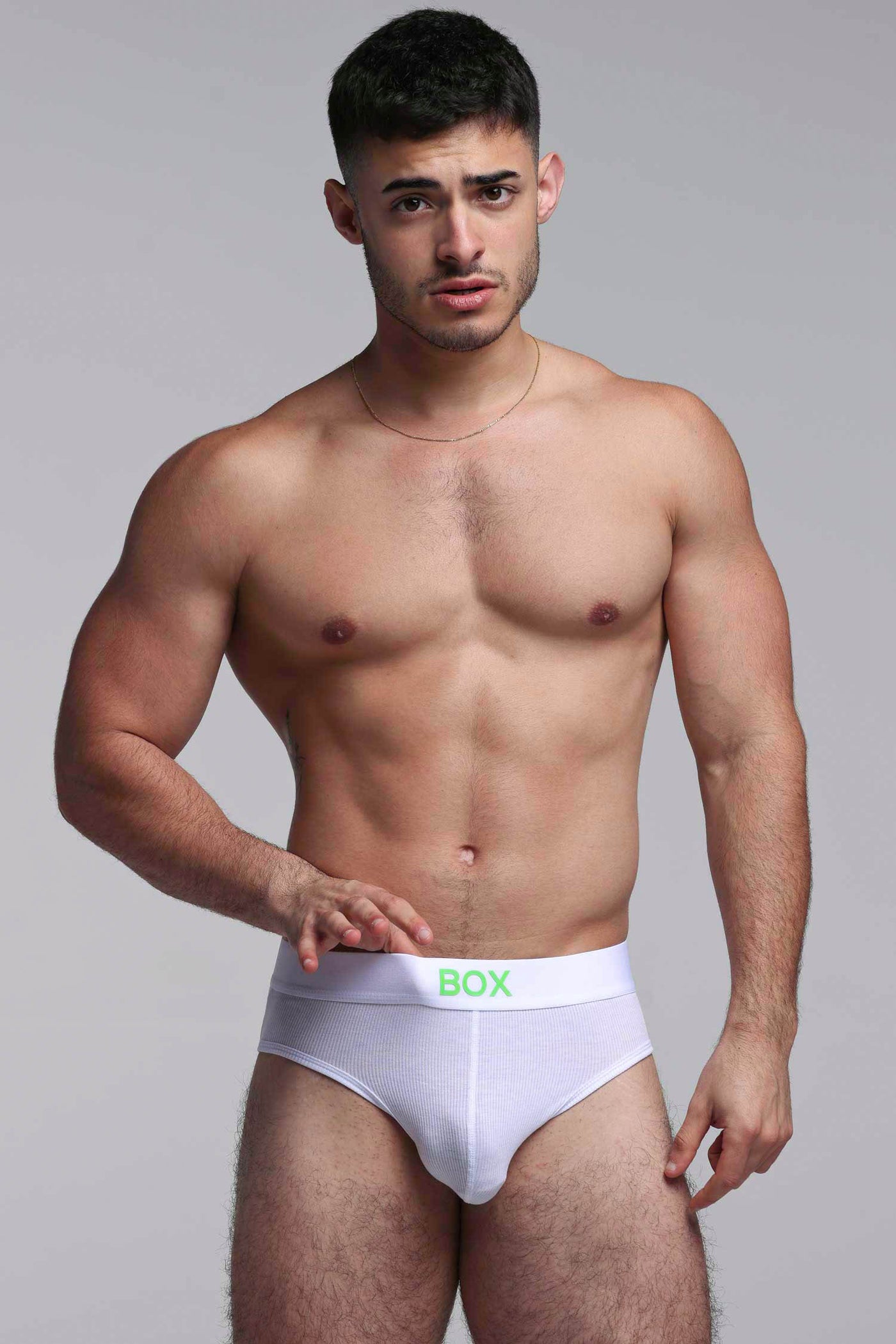 Color Pop Briefs - White & Green