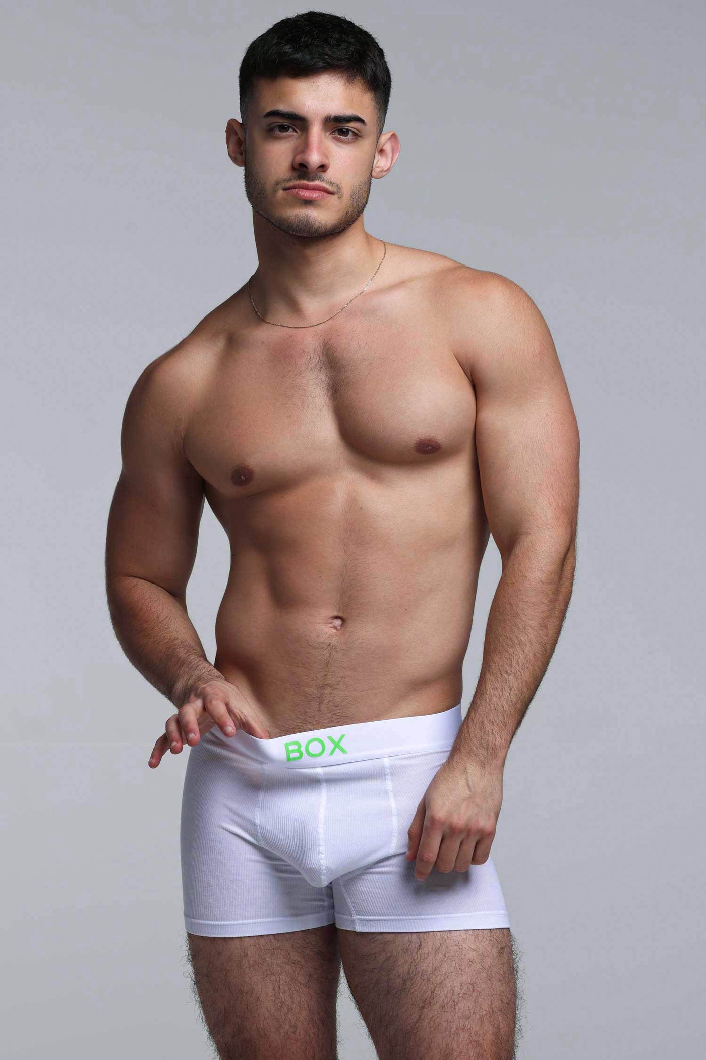 Color Pop Boxers - White & Green