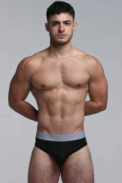Mesh Panel Briefs - Midnight Milan