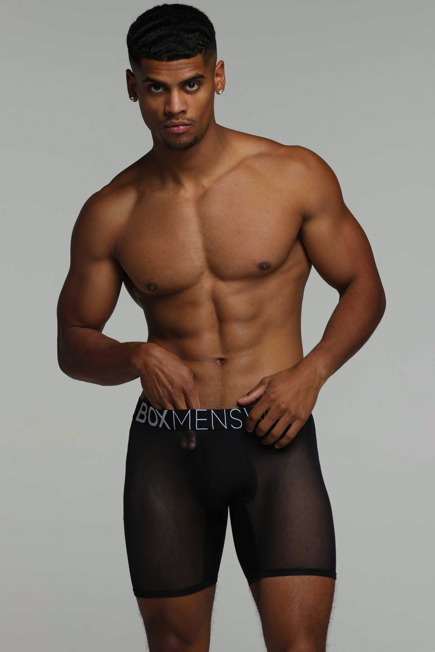 King Fit Mesh Panel - Transparent Crotch: Black