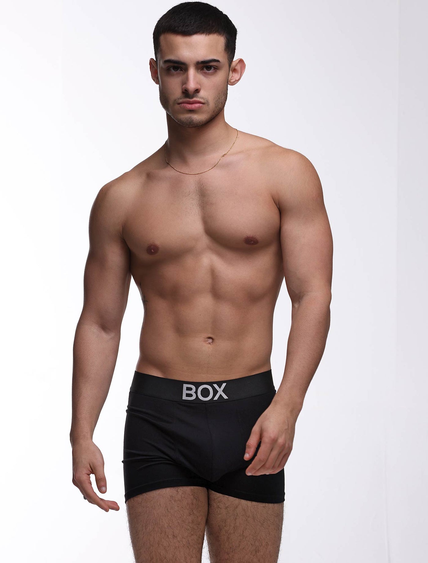 Metallic Modal Boxers - Black & Silver