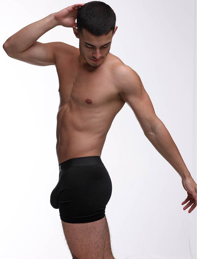 Metallic Modal Boxers - Black & Silver