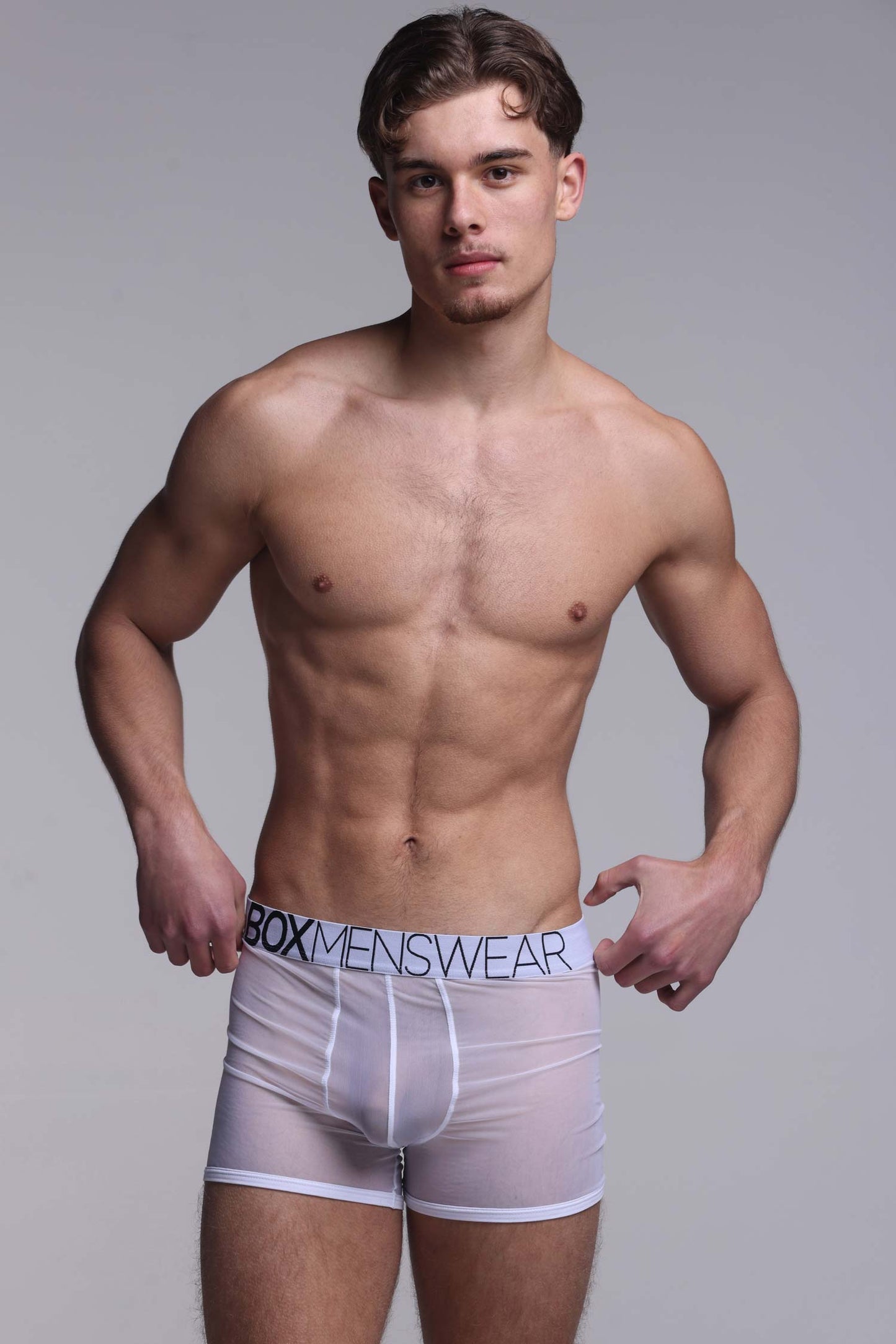 All Over Mesh Boxers - White - boxmenswear - {{variant_title}}