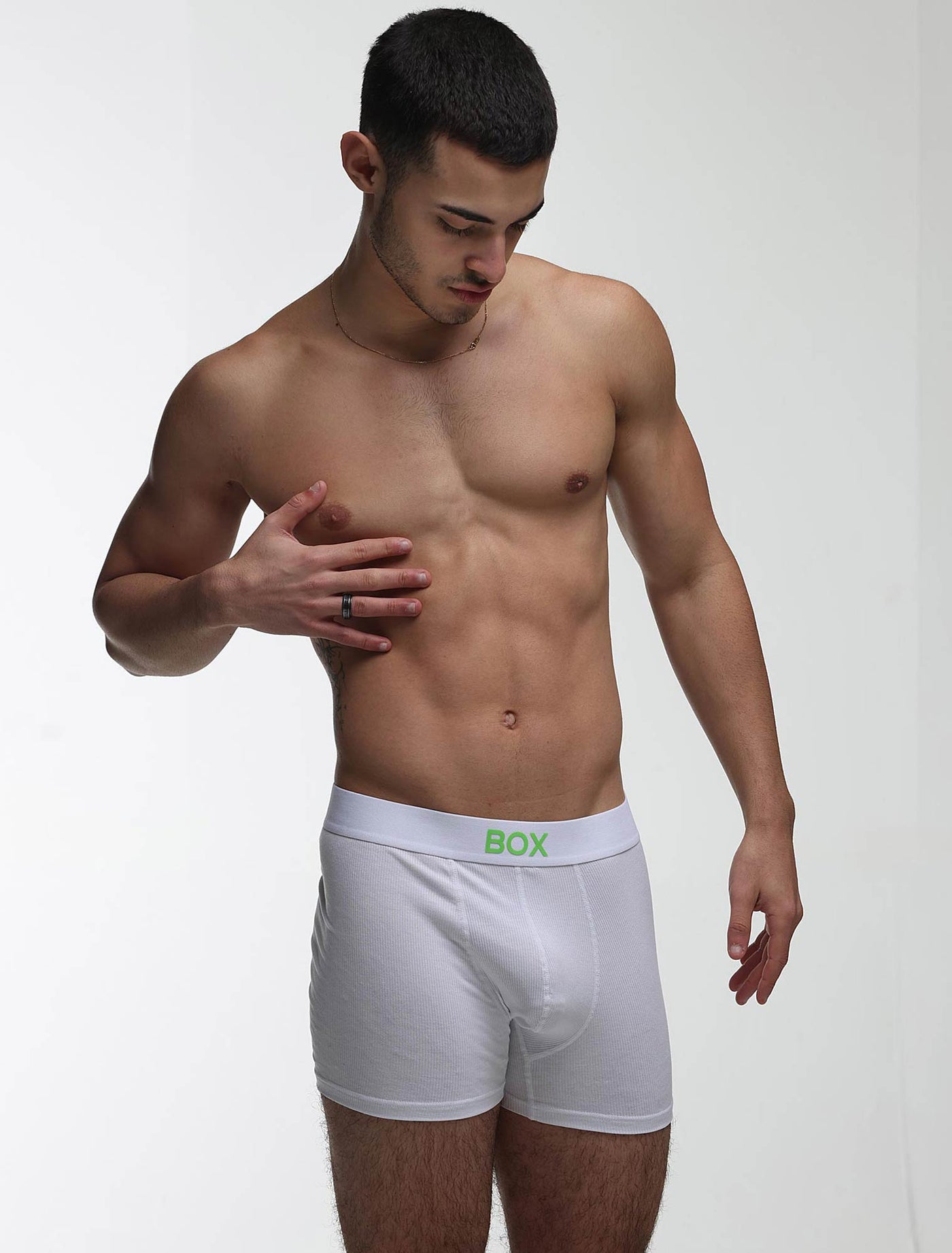 Color Pop Boxers - White & Green