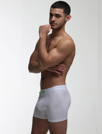 Color Pop Boxers - White & Green