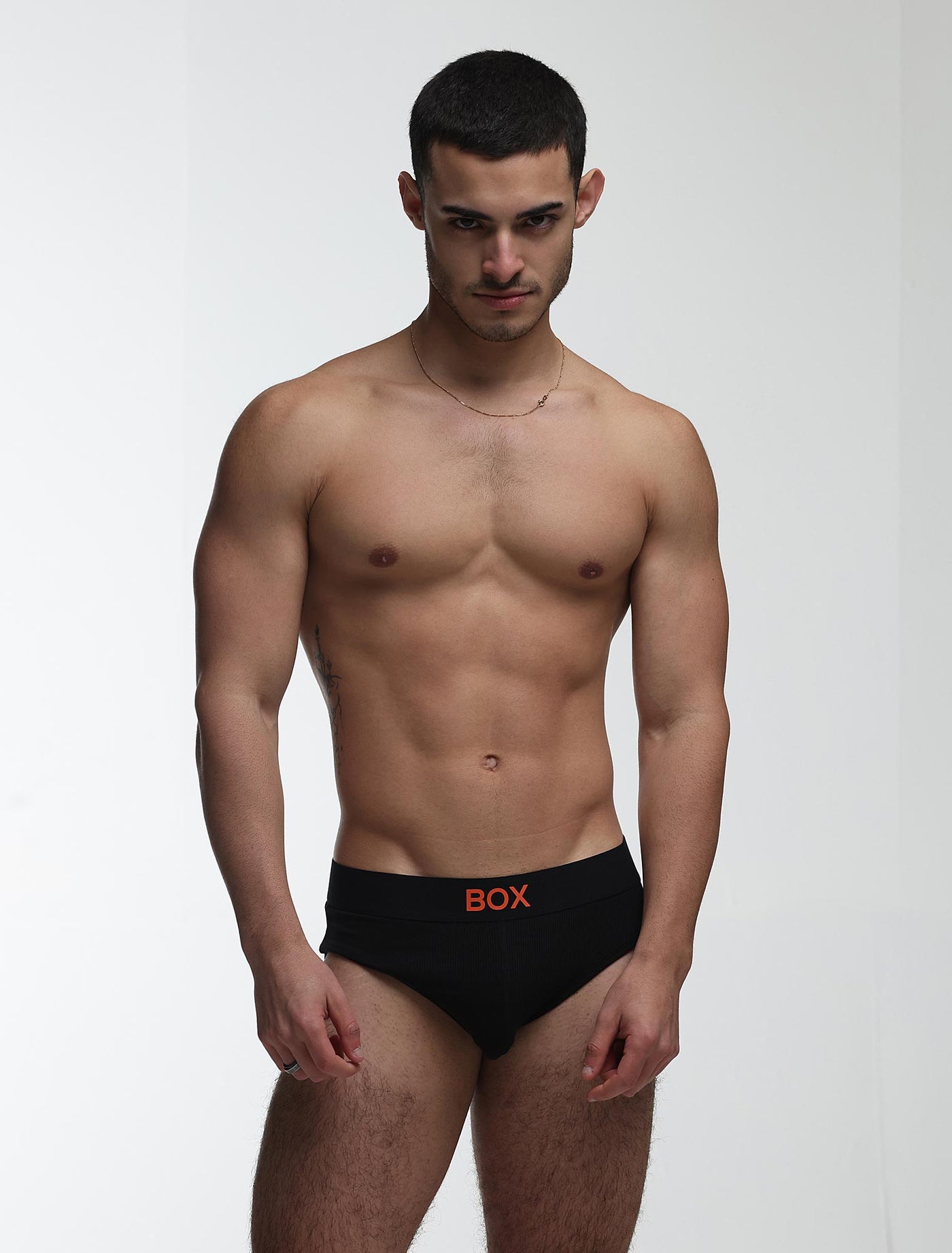 Color Pop Briefs - Black & Orange