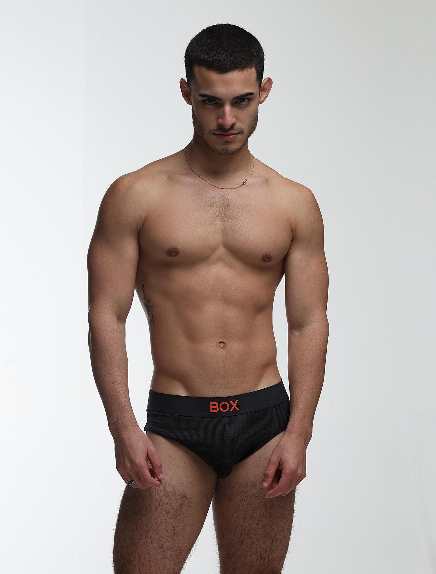 Color Pop Briefs - Black & Orange
