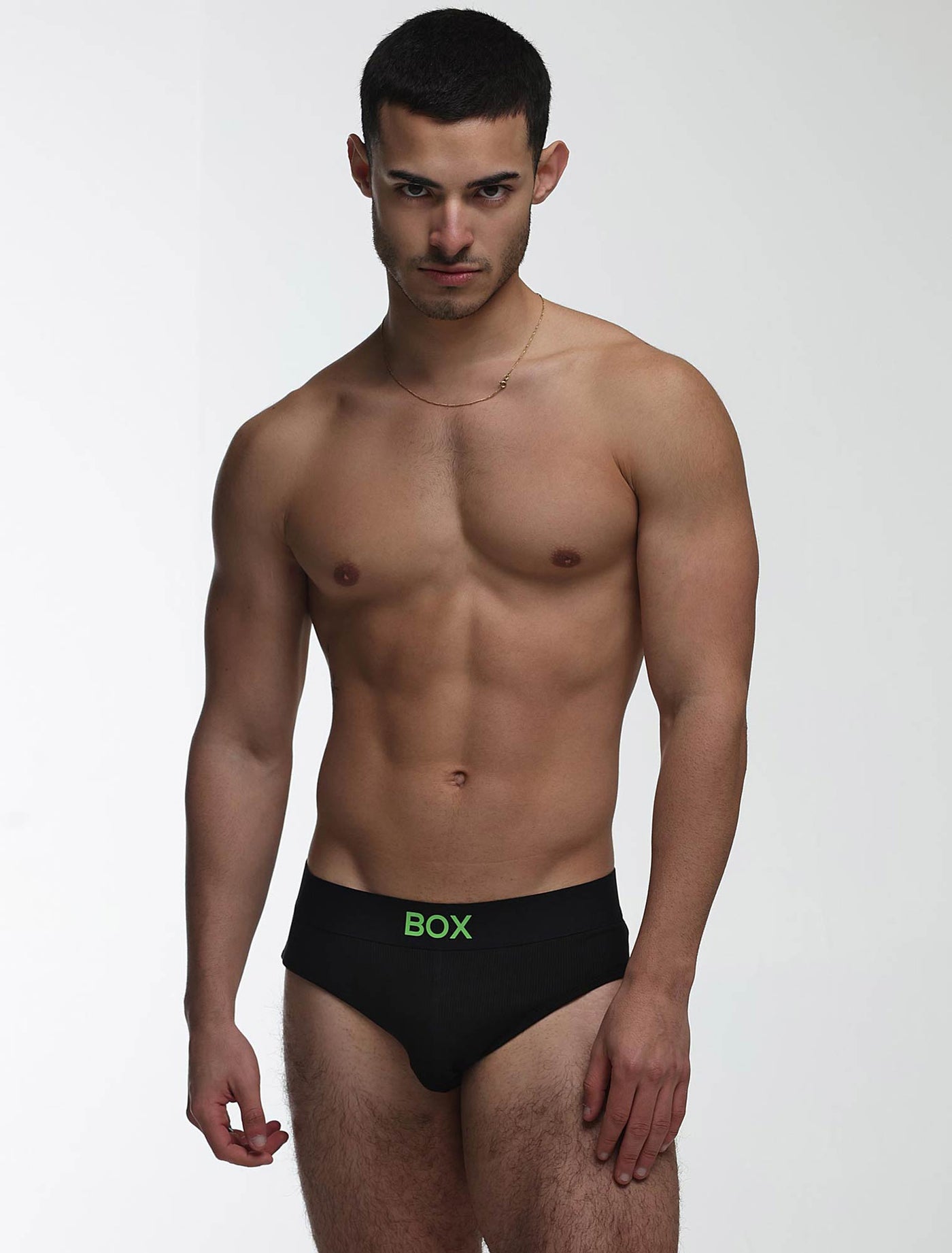 Color Pop Briefs - Black & Green