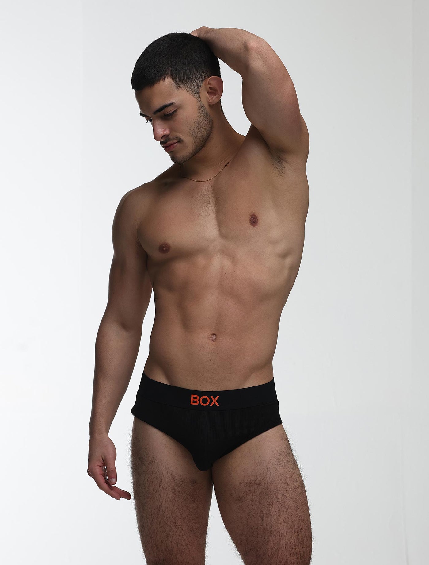 Color Pop Briefs - Black & Orange