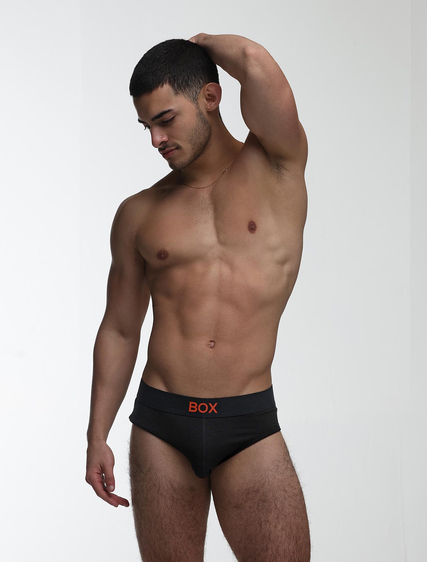 Color Pop Briefs - Black & Orange