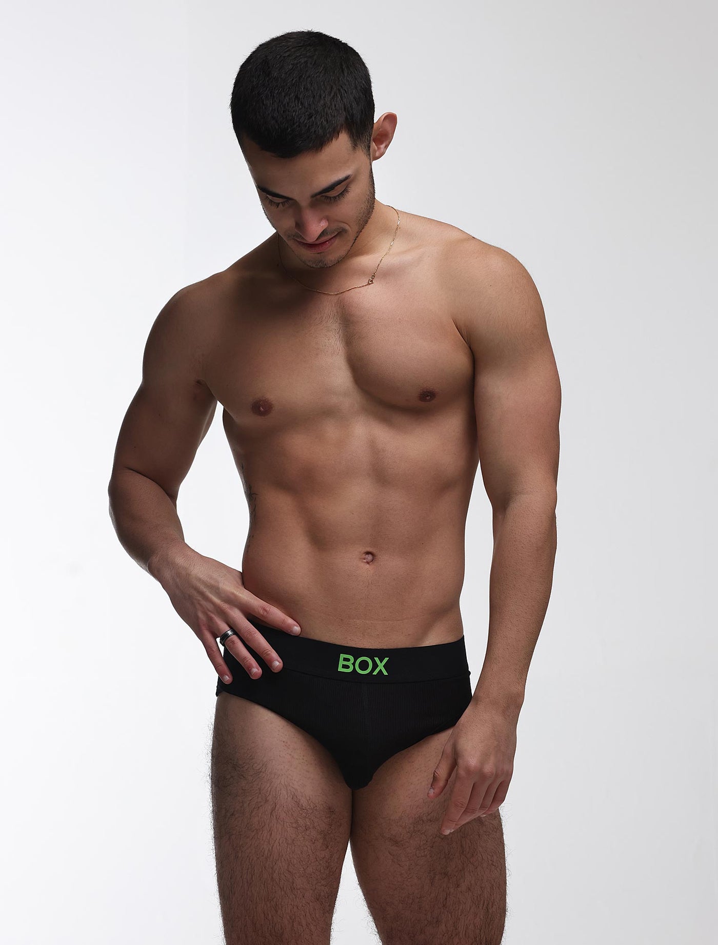 Color Pop Briefs - Black & Green