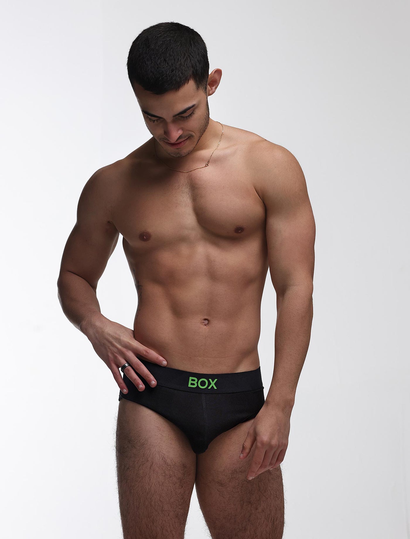 Color Pop Briefs - Black & Green