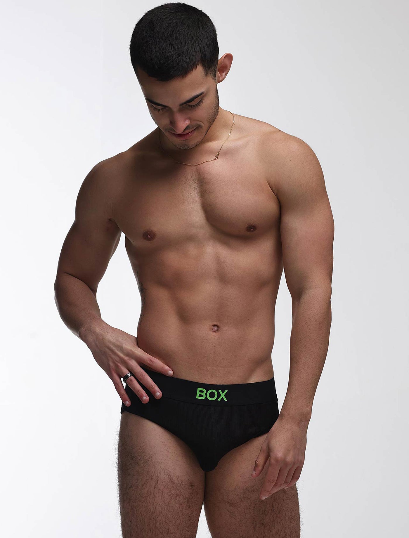 Color Pop Briefs - Black & Green