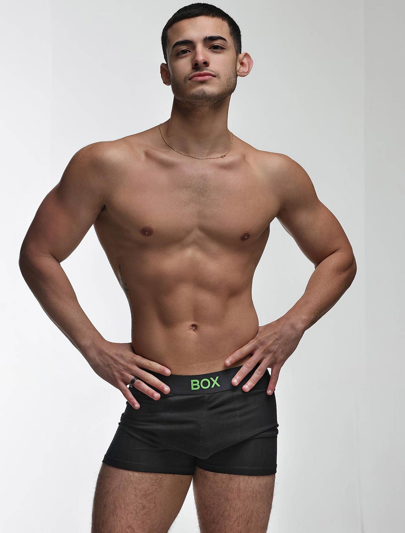Color Pop Boxers - Black & Green