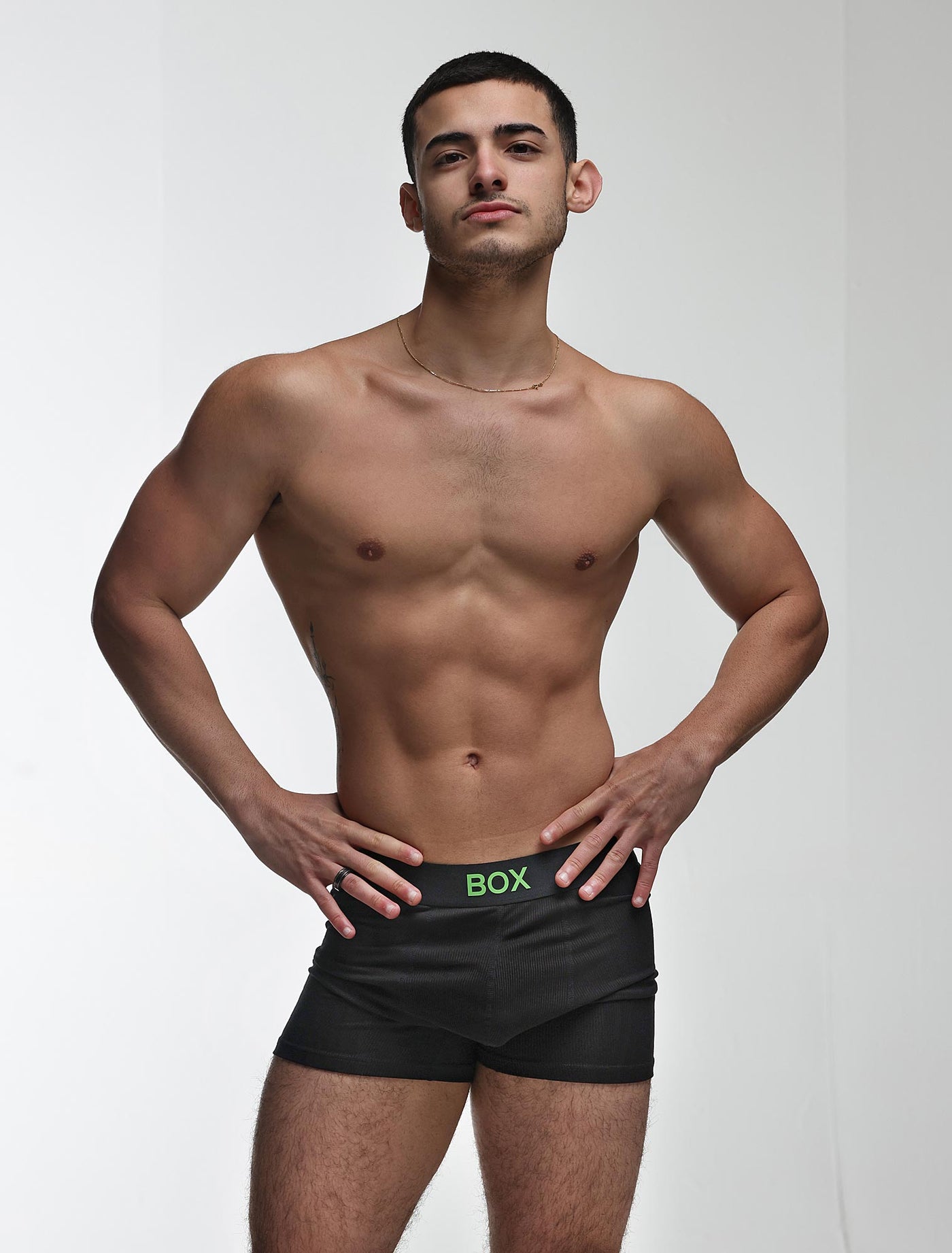 Color Pop Boxers - Black & Green