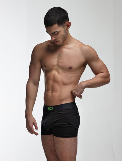 Color Pop Boxers - Black & Green