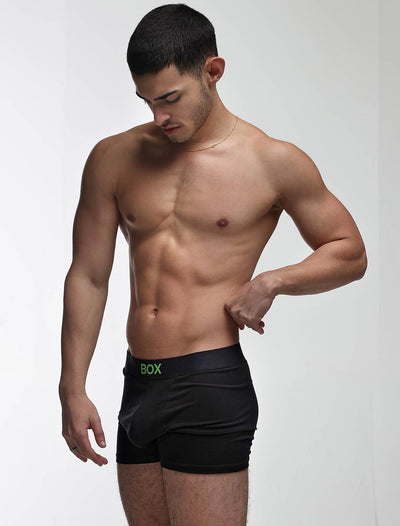 Color Pop Boxers - Black & Green