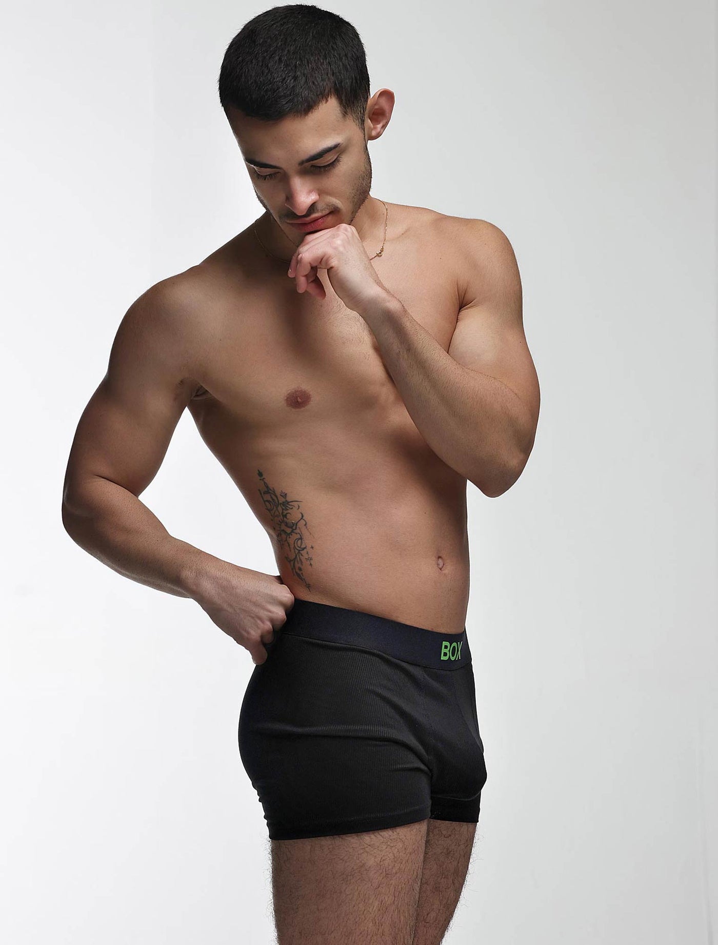Color Pop Boxers - Black & Green