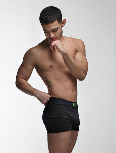 Color Pop Boxers - Black & Green