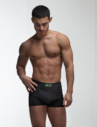 Color Pop Boxers - Black & Green