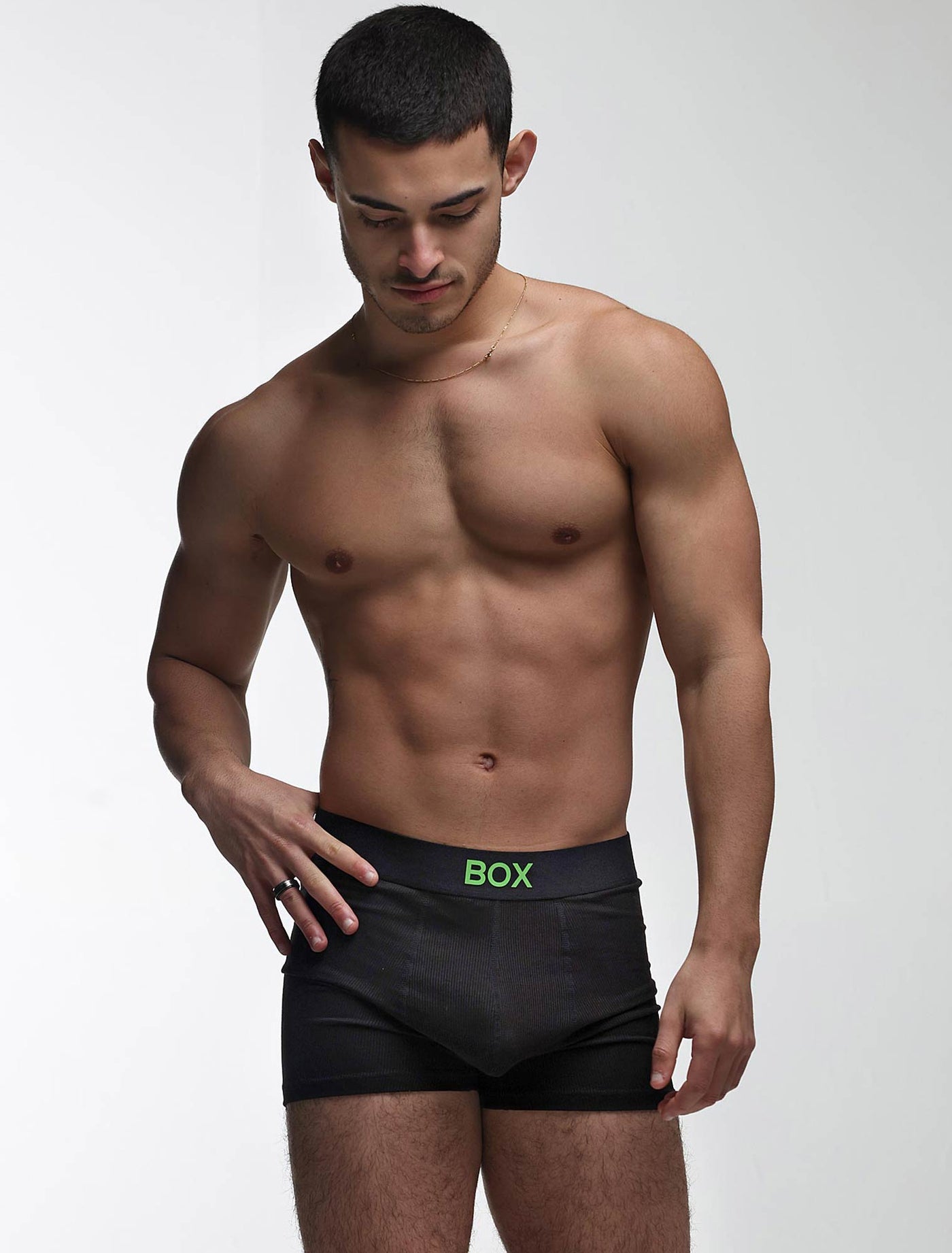 Color Pop Boxers - Black & Green