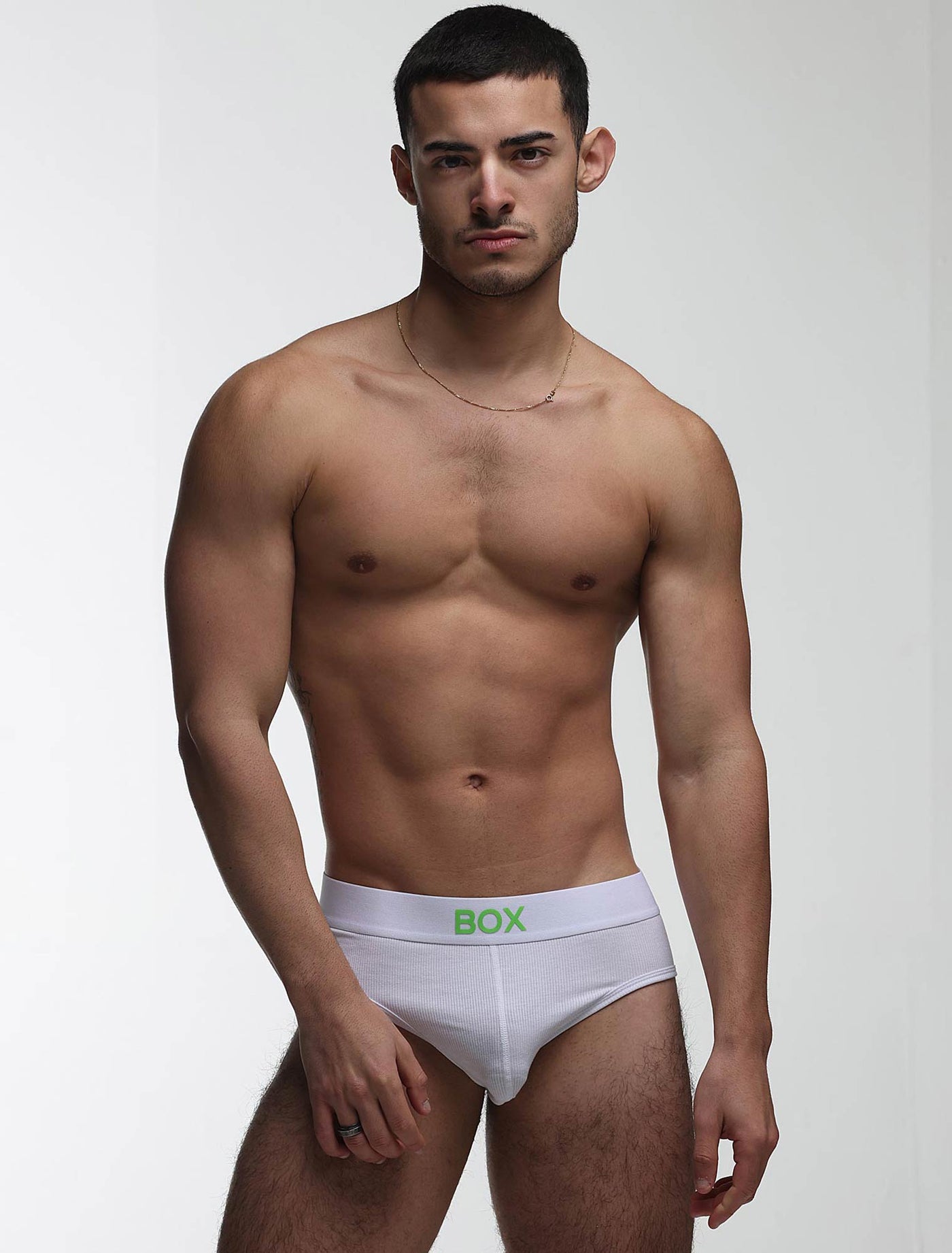 Color Pop Briefs - White & Green