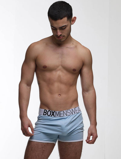 Mens Sports Loose Fit Boxers - Blue Collar