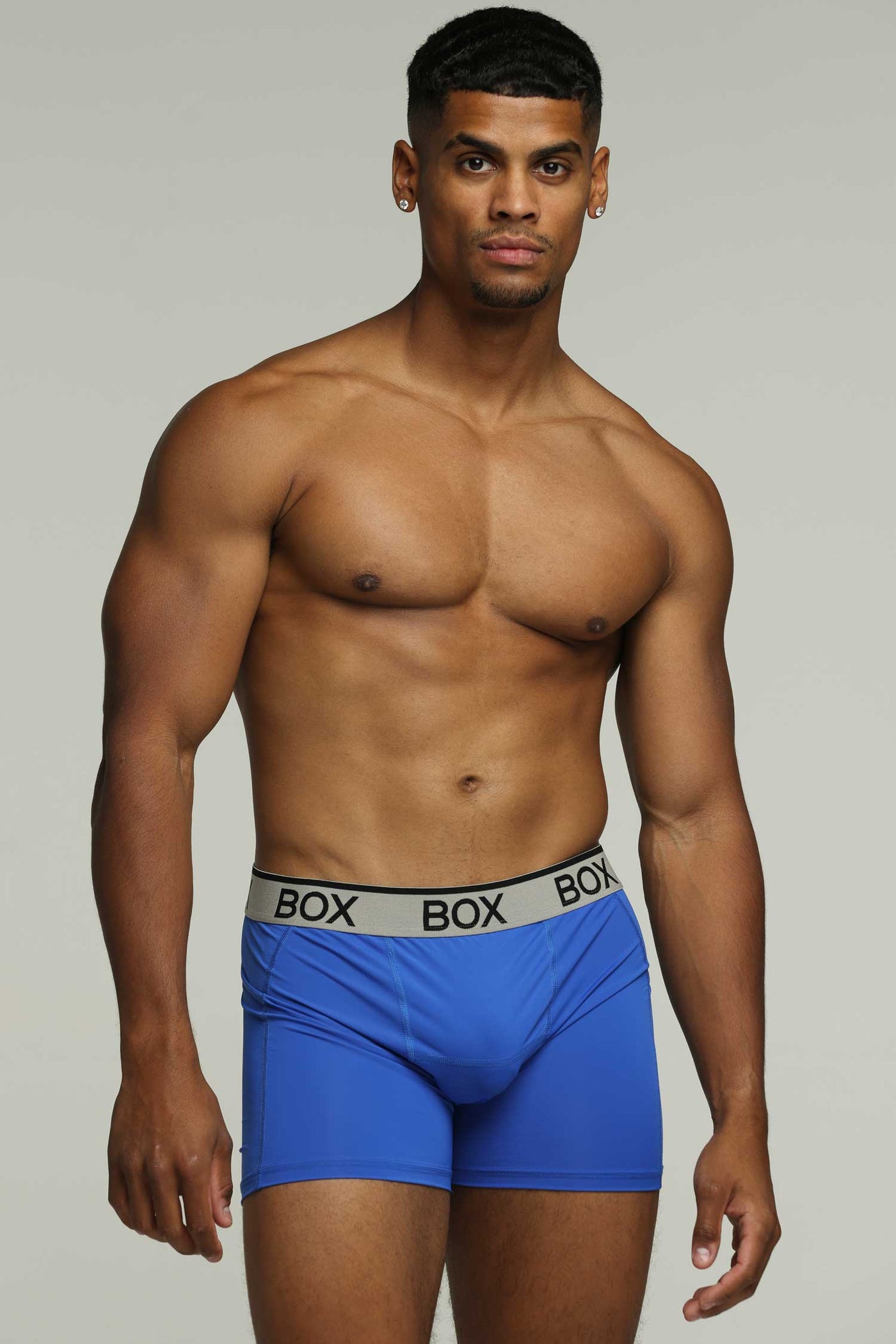 Mens Sports Boxers - Turbo Blue