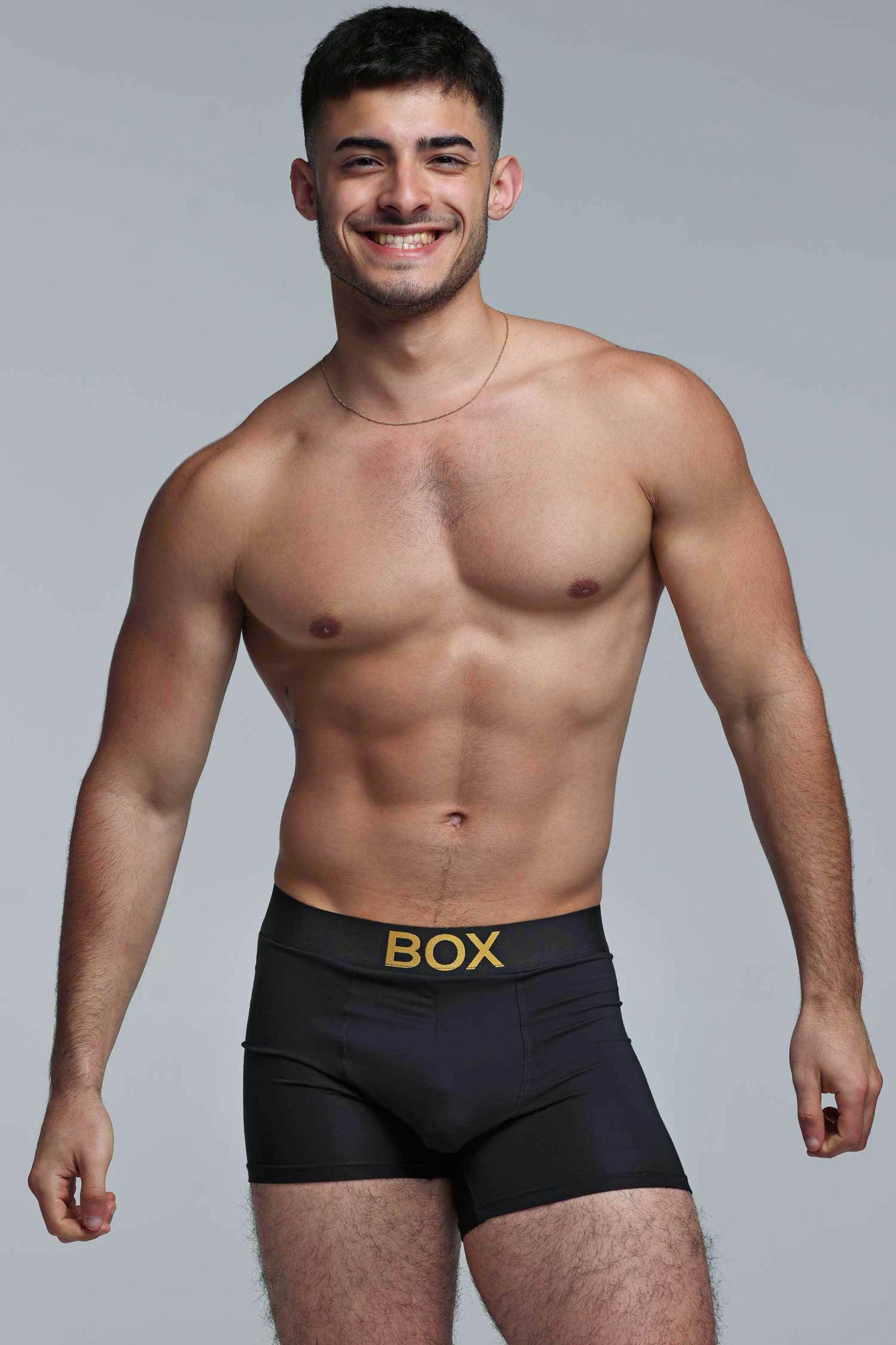Metallic Modal Boxers - Black & Gold