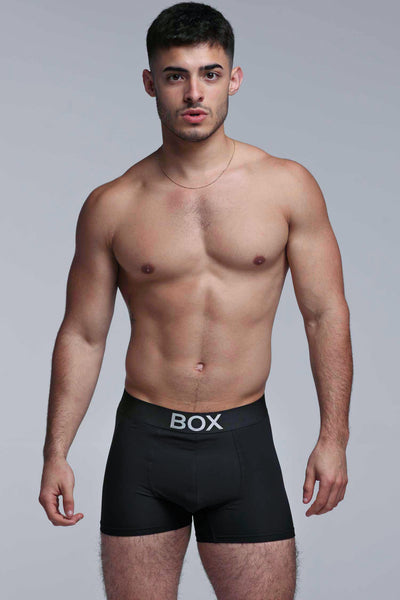 Metallic Modal Boxers - Black & Silver