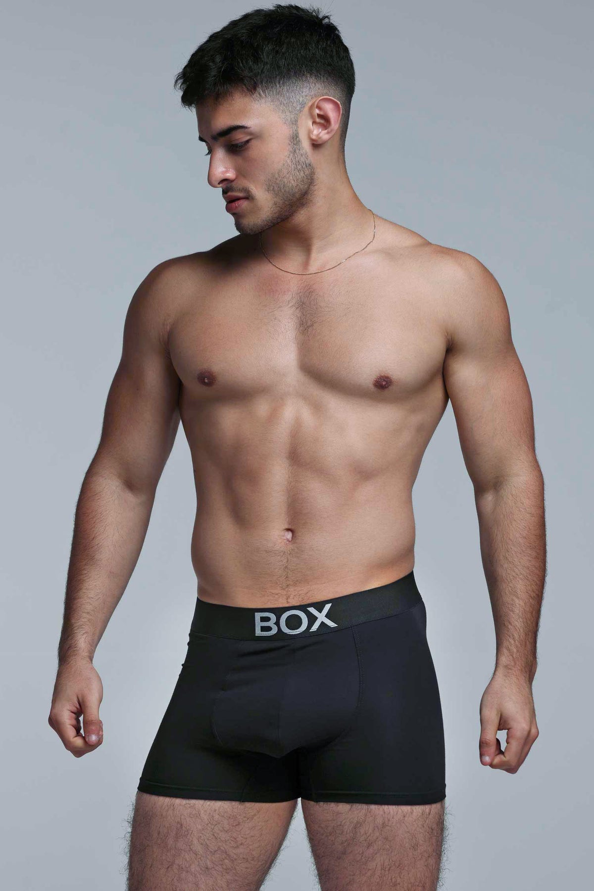 Box Menswhere Metallic Modal Boxers - Black & Silver – Box Menswear