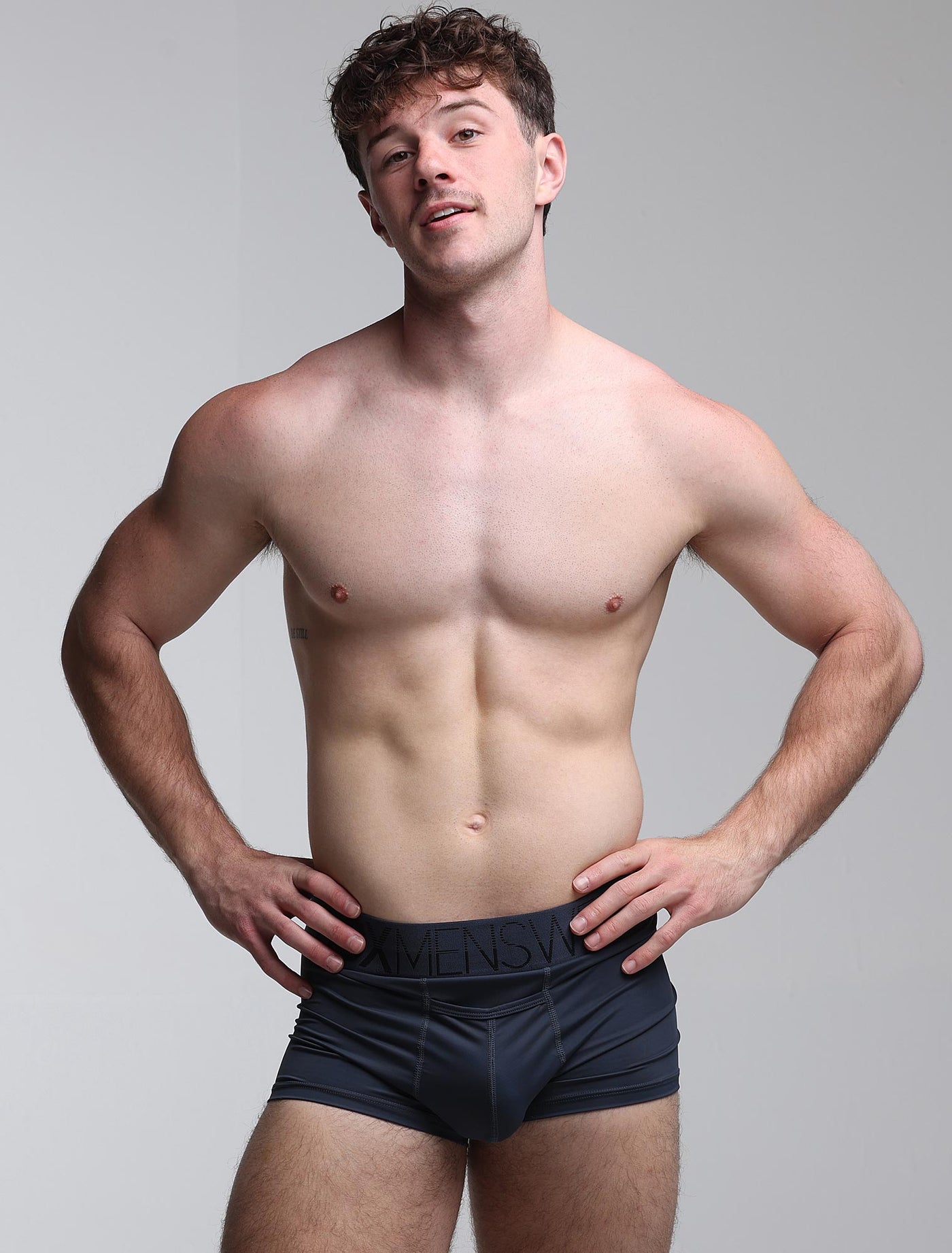 Mens Arched Keyhole Boxers - Nautical Nightfall