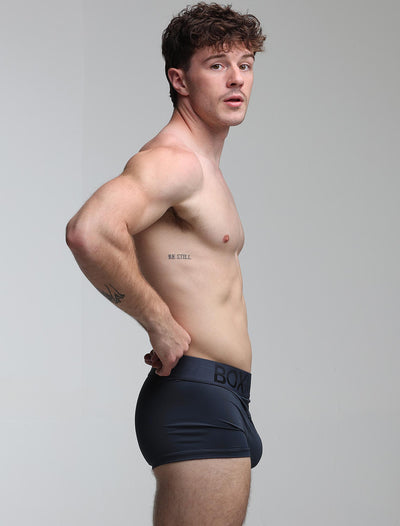 Mens Arched Keyhole Boxers - Nautical Nightfall