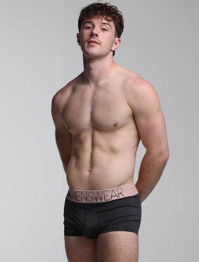 Mens Arched Keyhole Boxers - Crimson Royale